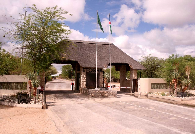 Das Andersson-Gate zum Etosha Nationalpark © Foto: Doreen Schütze | Outback Africa