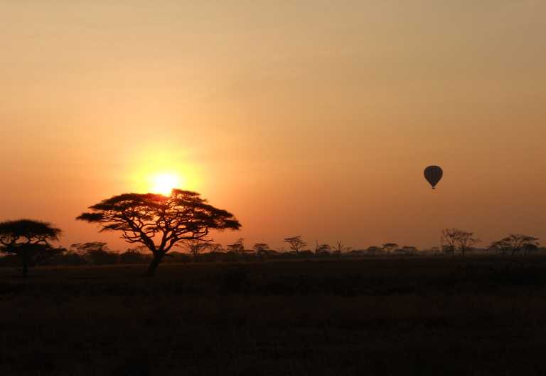 Ballonsafari zum Sonnenaufgang in der Massai Mara, Ndutu / Mara Kati Kati Camp © Foto: TWC Tanzania