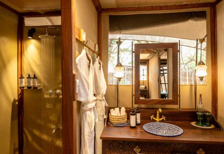 Soroi Larsens Camp, Bad einer River Tented Suite © Foto: Marco Penzel | Outback Africa
