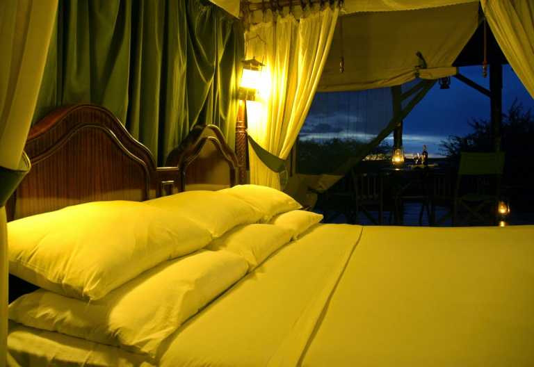 Kirawira Camp, Zelt
