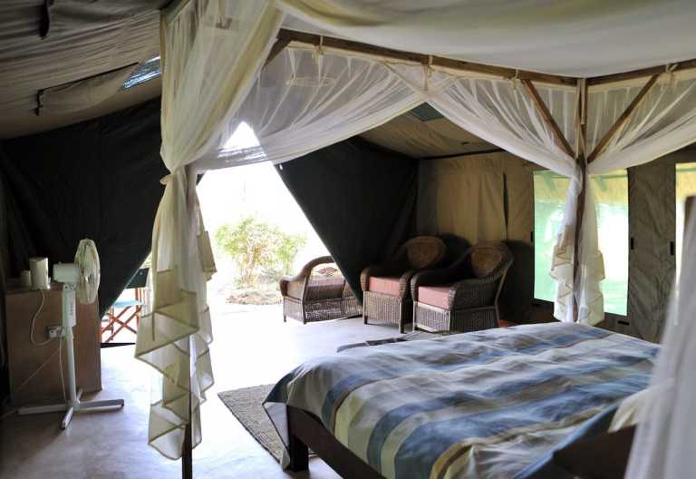 Flatdogs Camp, Safarizelteinrichtung © Foto: Marco Penzel | Outback Africa