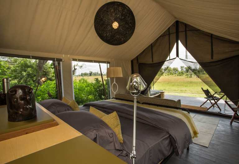 Gomoti Plains Camp, Zeltchalet © Foto: Andrew Howard | Machaba Safaris