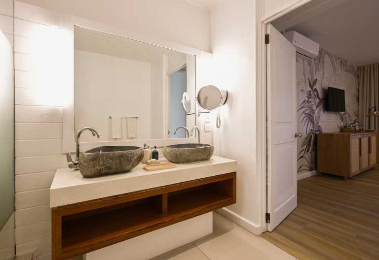 Badezimmer der Junior Suite, Sakoa Boutik Hotel Mauritius © Foto: JLPHOTOGRAPHY