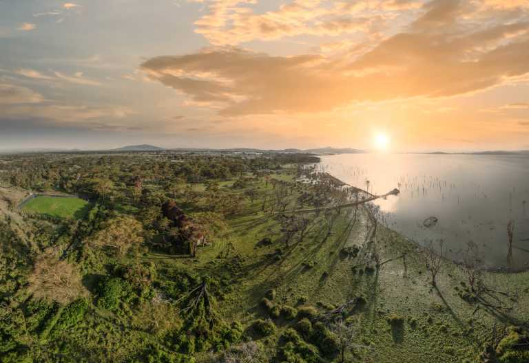 Luftaufnahme des Lake Naivasha Sopa Resort am Lake Naivasha © Foto: Sopa Lodges