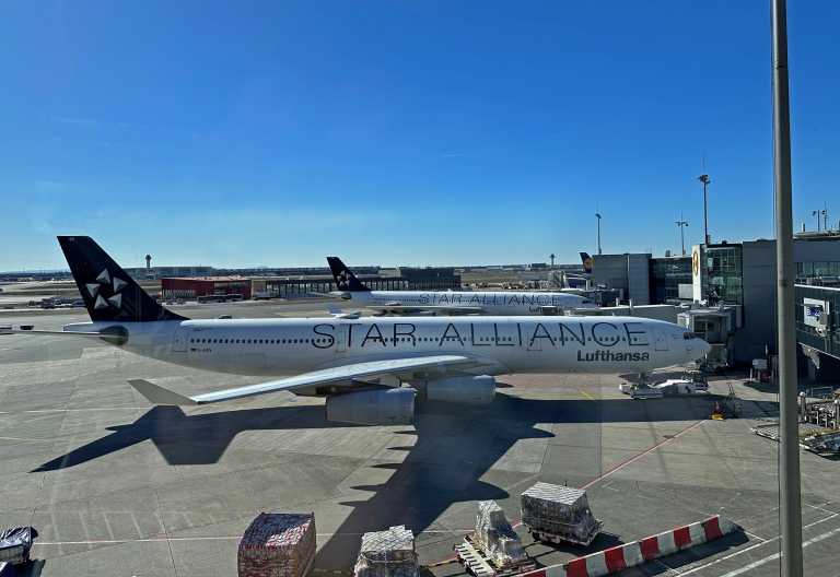 Lufthansa am Flughafen Frankfurt © Foto: Svenja Penzel | Outback Africa Erlebnisreisen