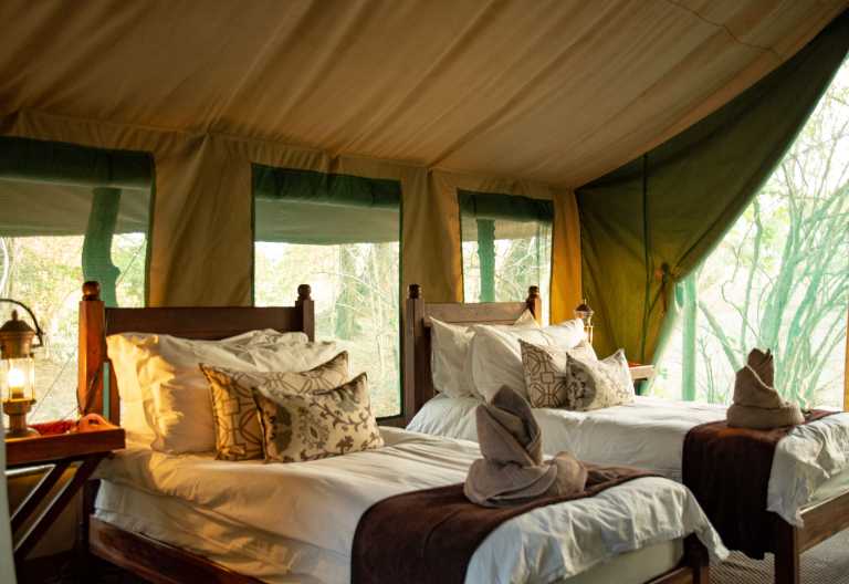 Zeltchalet im Kanga Camp, Mana Pools © Foto: Marco Penzel | Outback Africa