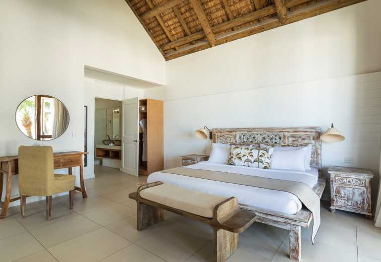 Innenansicht einer Deluxe Beach Front Suite Sakoa Boutik Hotel Mauritius © Foto: Sakoa Boutik Hotel