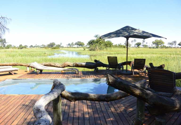 Pool, Jao Camp, Okavango-Delta © Foto: Ulrike Pârvu | Outback Africa