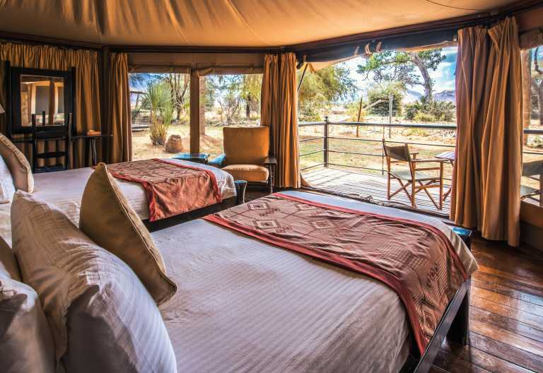 Ausblick aus einem Zelt, Ashnil Samburu © Foto: Ashnil Hotels