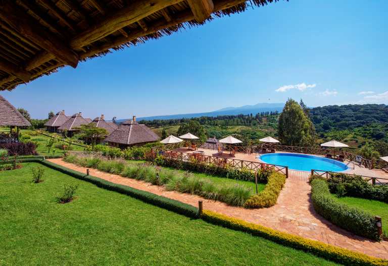 Poolbereich der Neptune Ngorongoro Luxury Lodge © Foto: Neptune Hotels