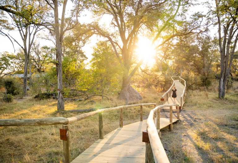 Kwando 4 Rivers Camp, befestigte Wege © Foto: Melanie van Zyl for Kwando Safaris
