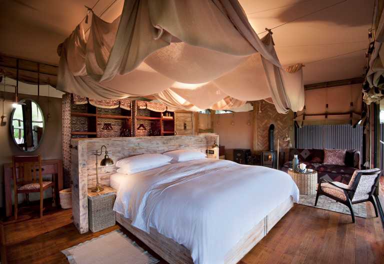 Somalisa Camp, Zeltchalet innen © Foto: African Bush Camps
