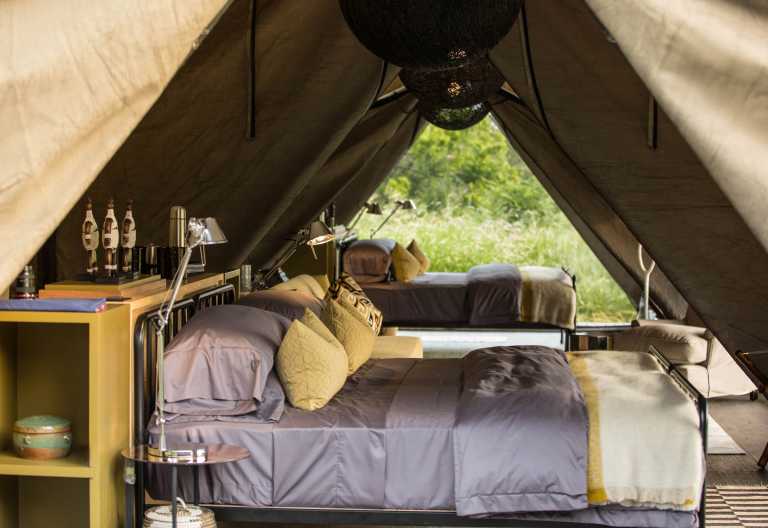 Gomoti Plains Camp, Familien-Zeltchalet © Foto: Andrew Howard | Machaba Safaris