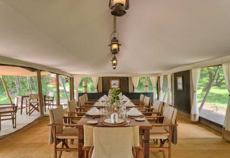 Speisezelt des Serengeti Pioneer Camp © Foto: Elewana Collection