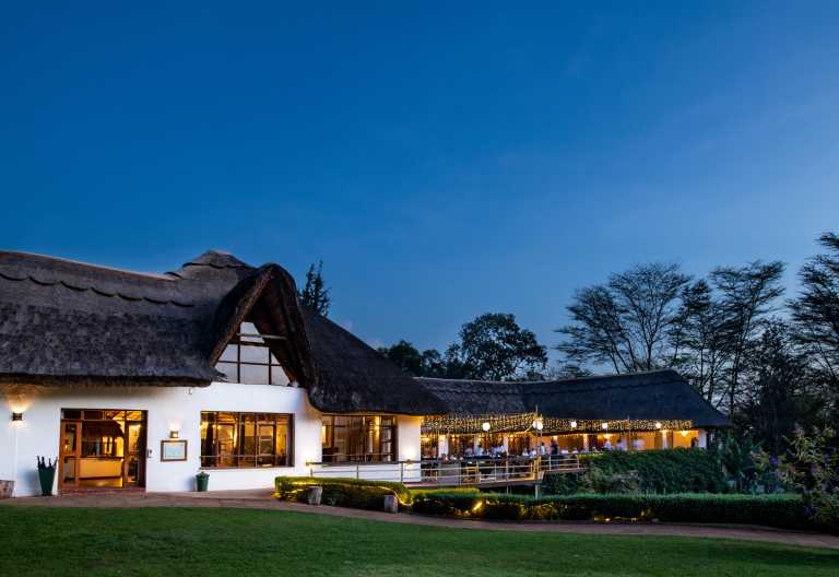 Haupthaus mit Terrasse Ngorongoro Farm House &copy; Foto: TWC Tanzania