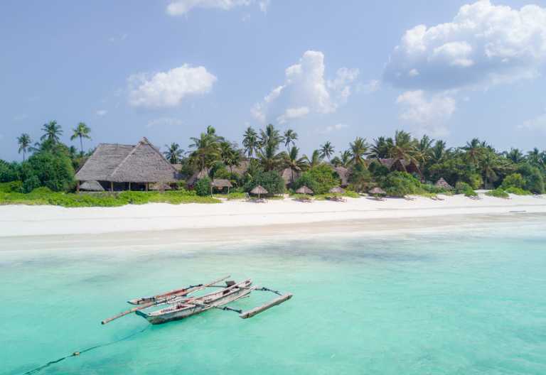 Zanzibar Pearl Boutique Hotel & Villas, Anlage vom Meer aus gesehen © Foto: Zanzibar Pearl Boutique Hotel