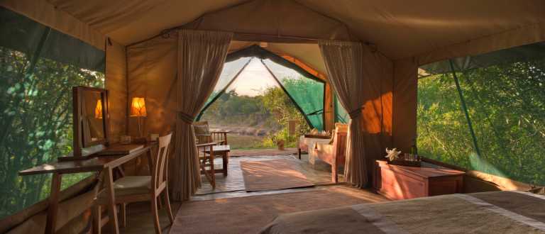 Innenansicht eines Gästecamps, Rekero Camp © Foto: Asilia Africa