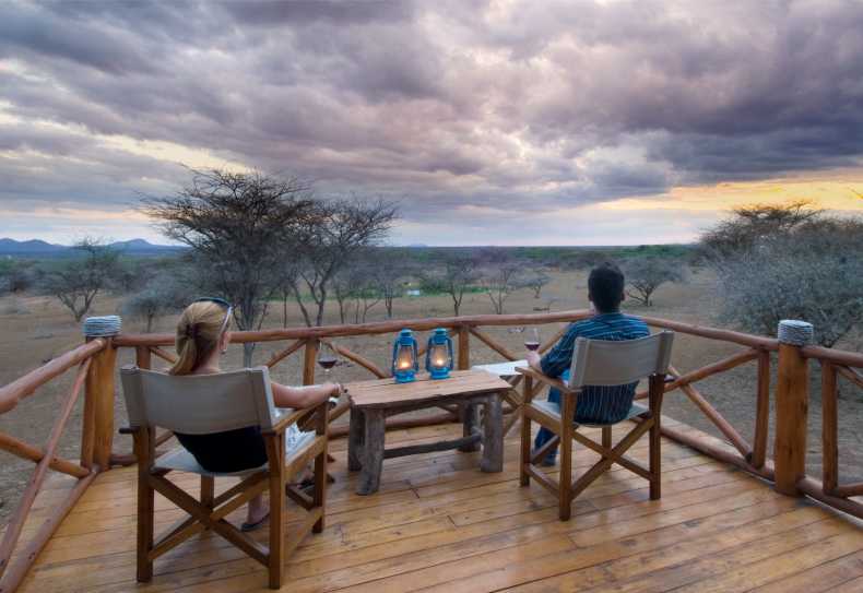 Sundowner auf dem Balkon einer Executive Suite