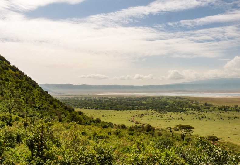 Blick in den Ngorongoro-Krater