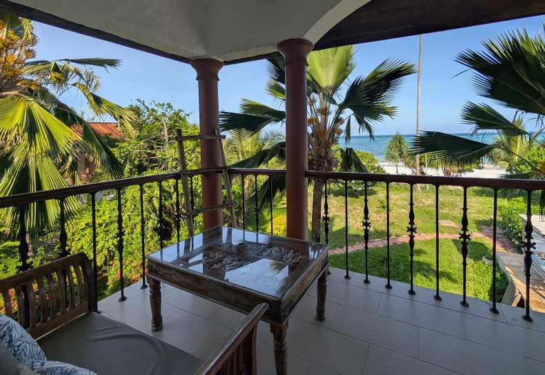 Ausblick von der Terrasse eines Zimmers, Marafiki Beach Hotel & Spa