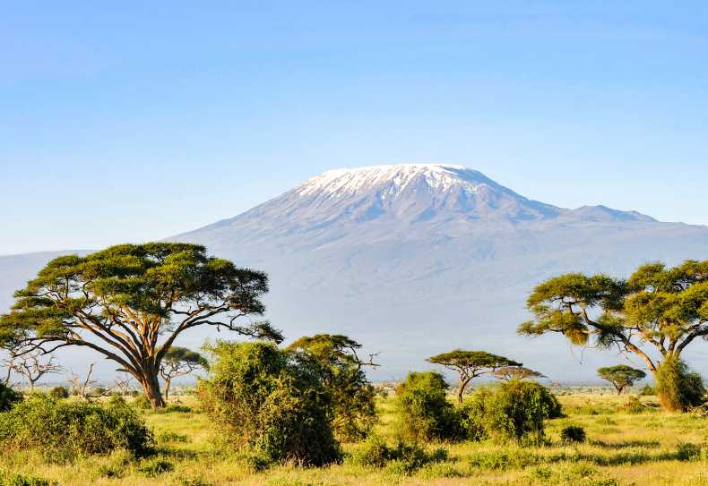 Kilimanjaro, von Amboseli aus gesehen