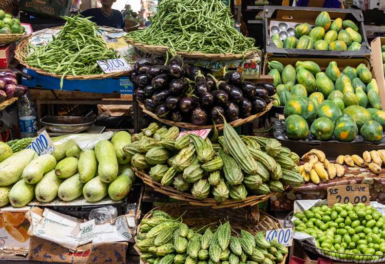 Auf dem Markt in Port Louis, Mauritius