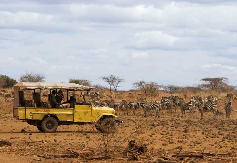 Pirschfahrt im Tsavo West Nationalpark