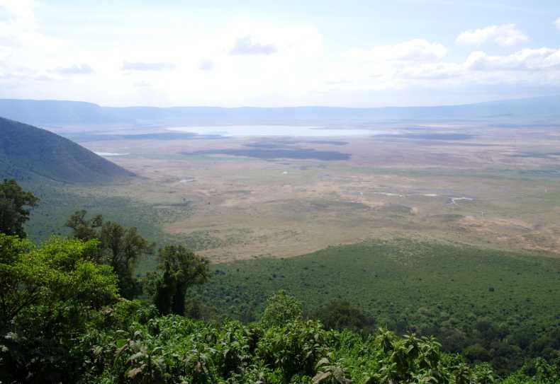Blick in den Ngorongoro-Krater